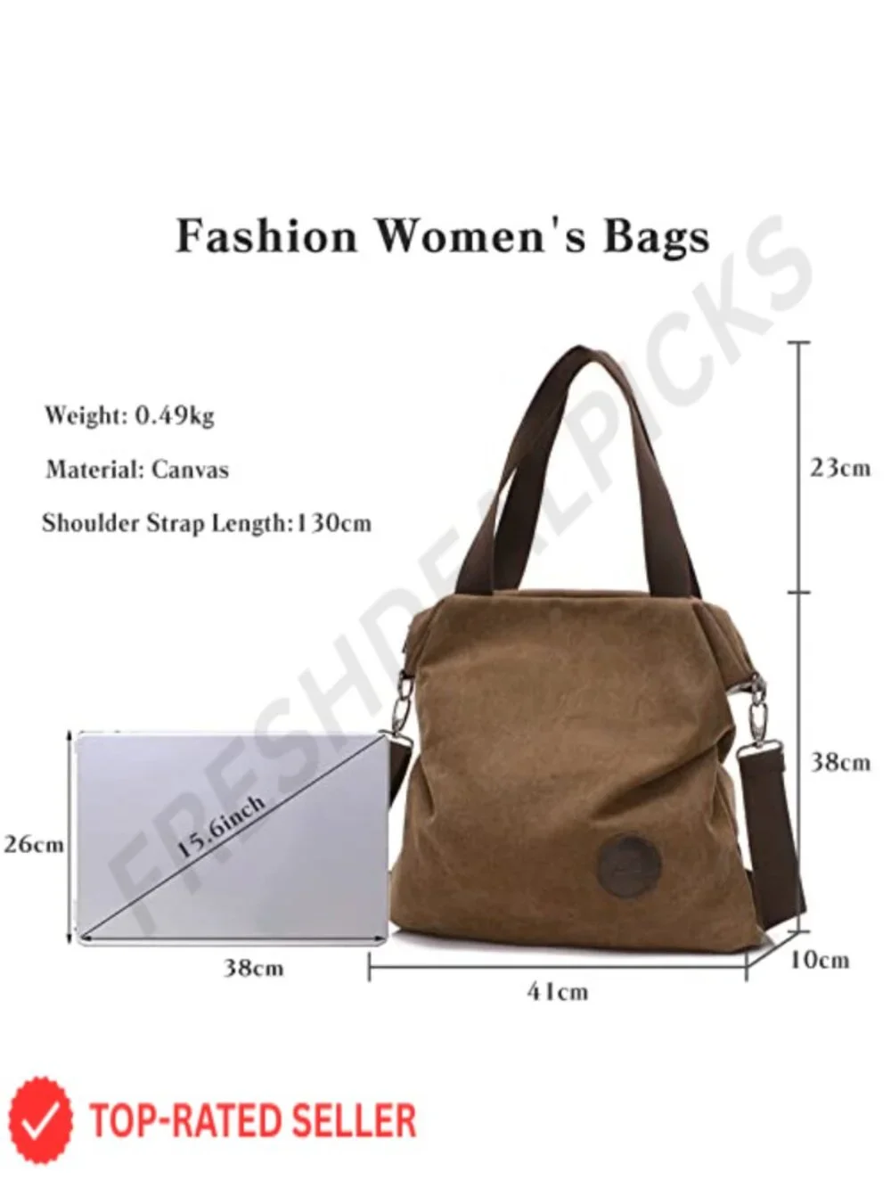 Canvas Hobo Shoulder Bag Crossbody Tote for Women Travel Work